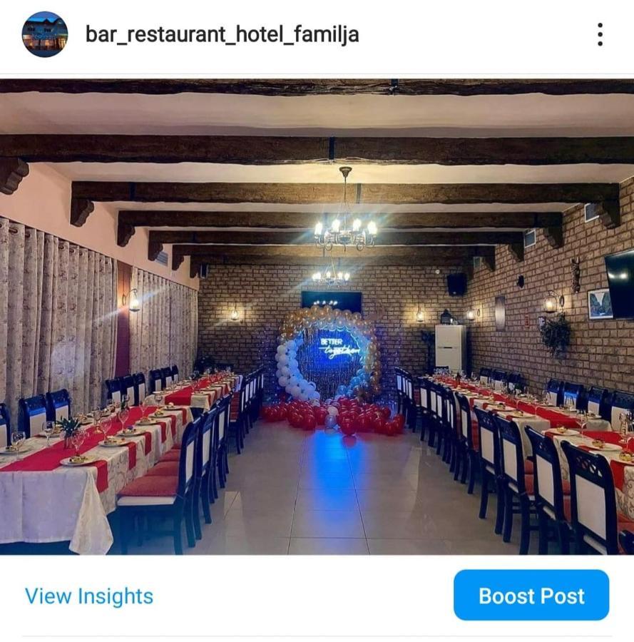 Bar-Restaurant-Hotel-Familja Klos Kültér fotó